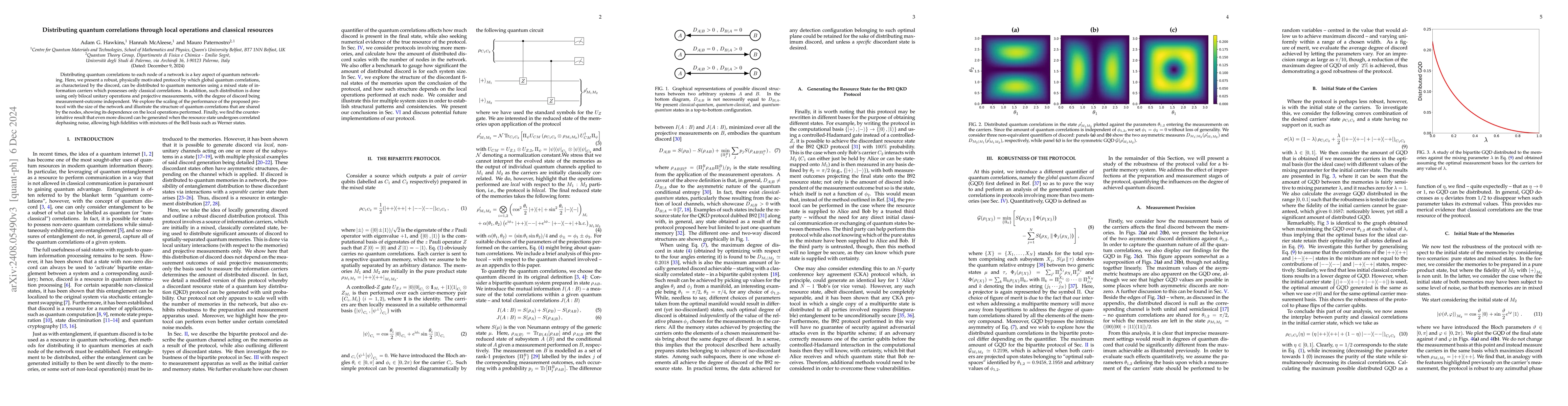 Thumbnail for Distributing quantum correlations through local operations and classical
  resources