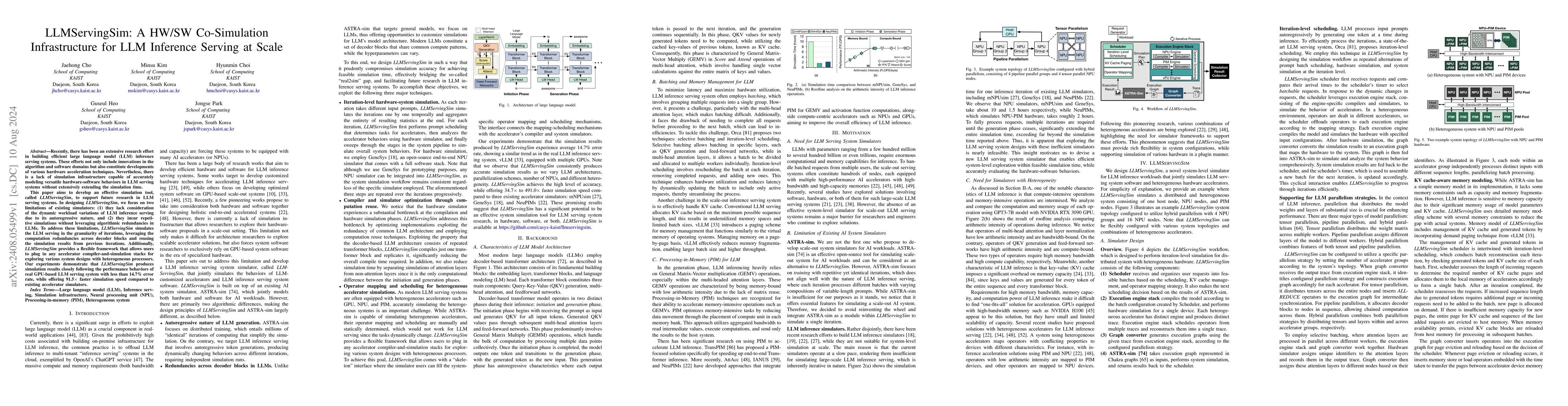 Thumbnail for LLMServingSim: A HW/SW Co-Simulation Infrastructure for LLM Inference
  Serving at Scale