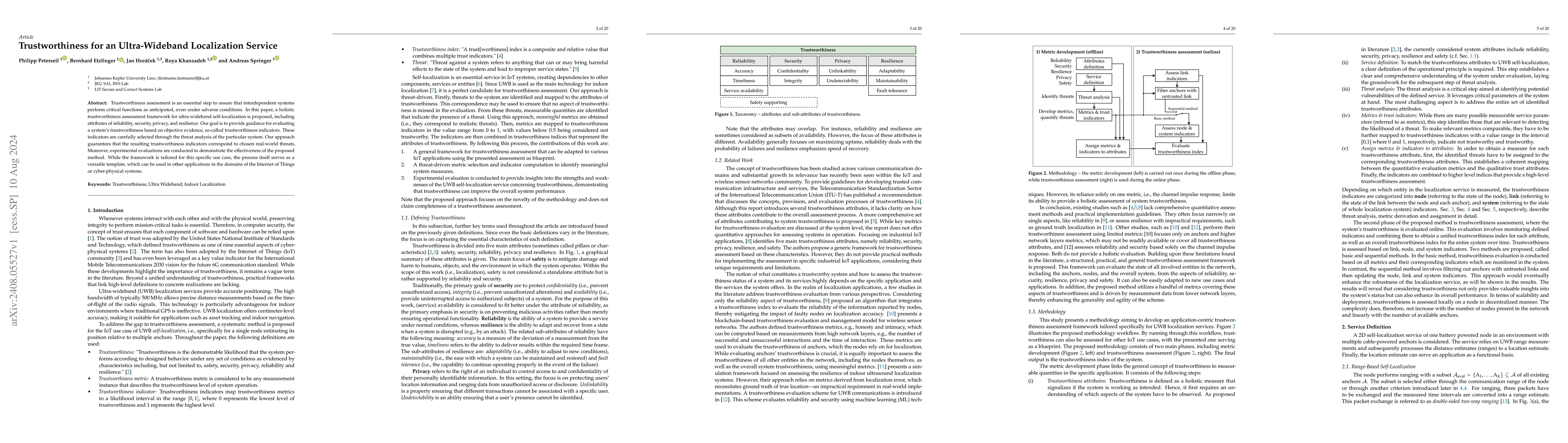 Thumbnail for Trustworthiness for an Ultra-Wideband Localization Service