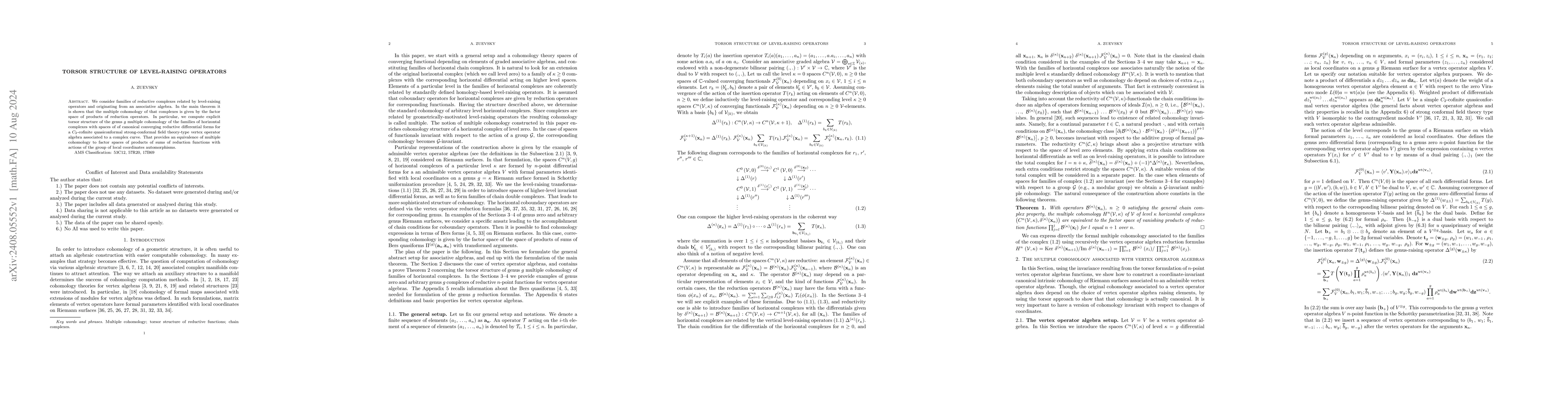 Thumbnail for Torsor structure of level-raising operators
