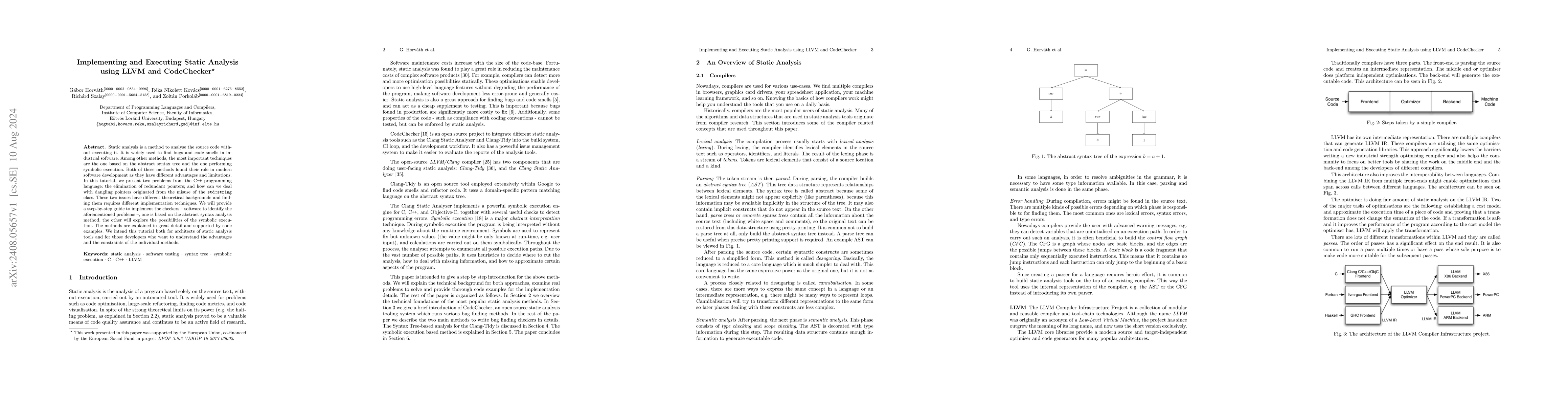 Thumbnail for Implementing and Executing Static Analysis Using LLVM and CodeChecker