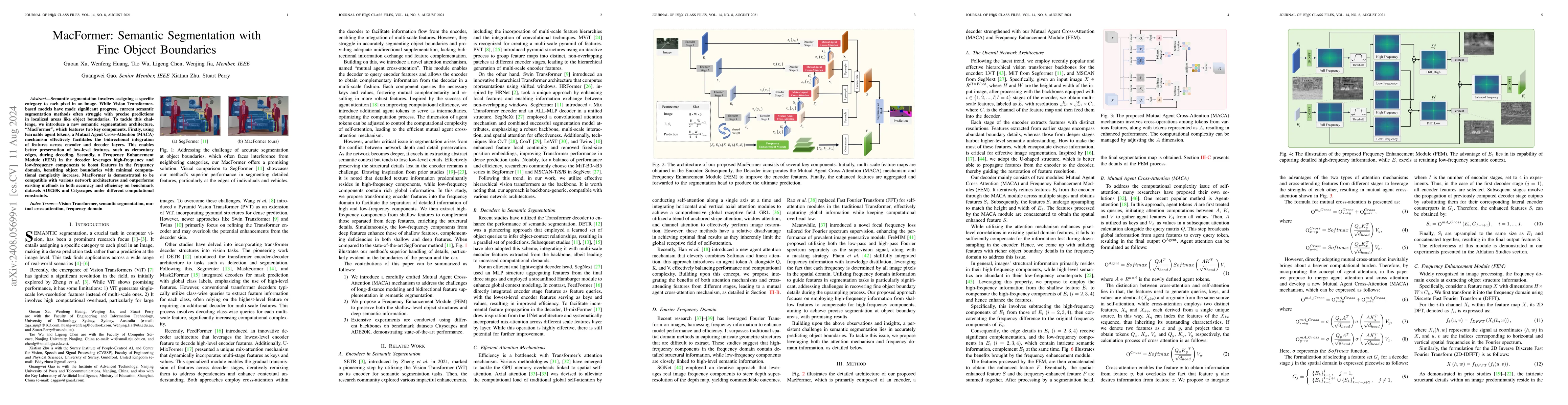 Thumbnail for MacFormer: Semantic Segmentation with Fine Object Boundaries