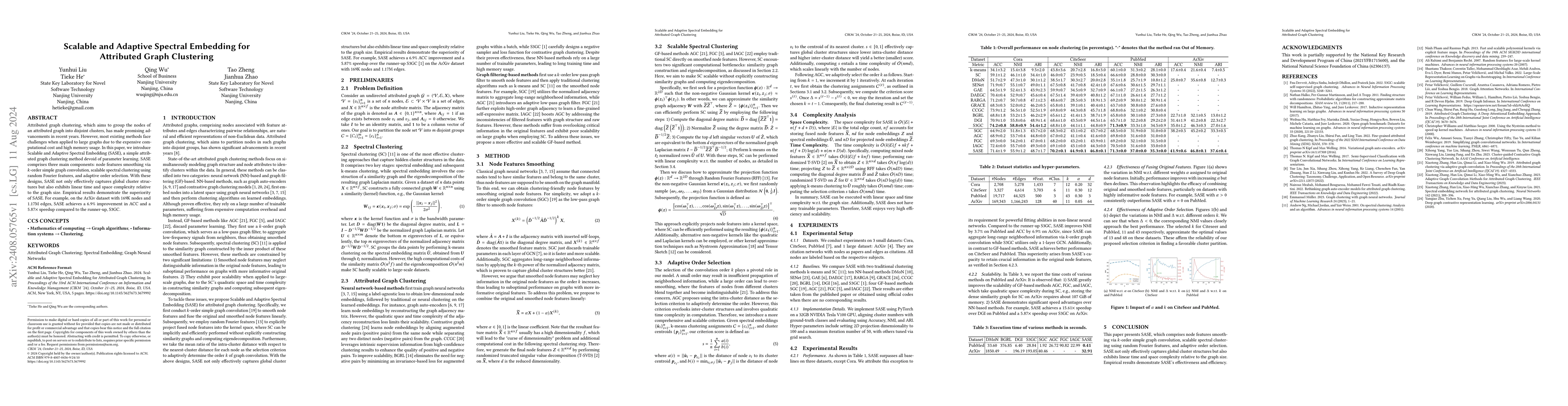 Thumbnail for Scalable and Adaptive Spectral Embedding for Attributed Graph Clustering