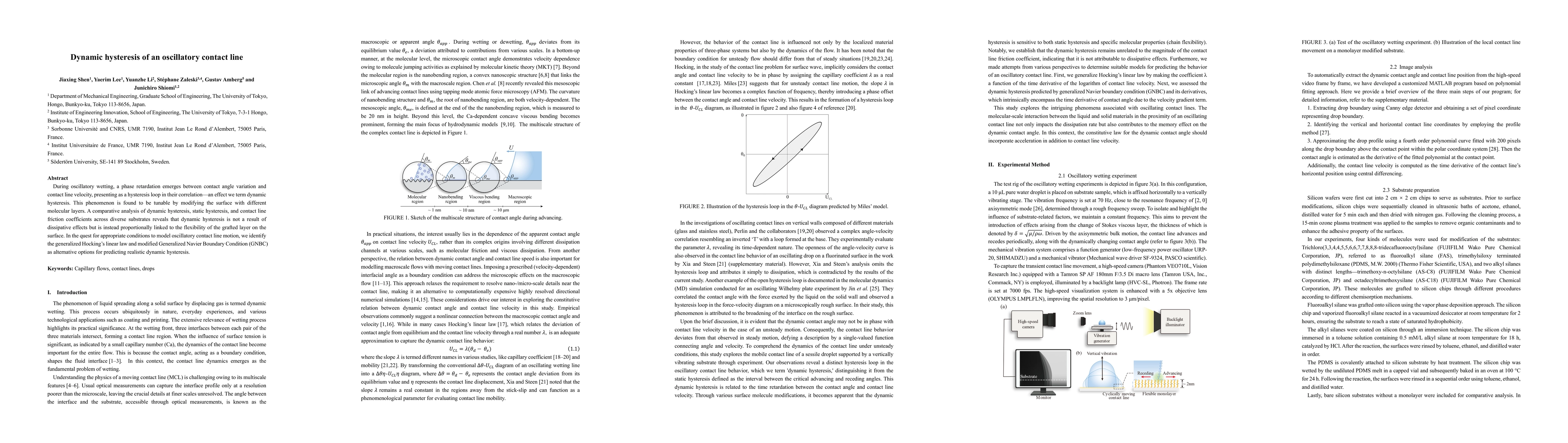 Thumbnail for Dynamic hysteresis of an oscillatory contact line