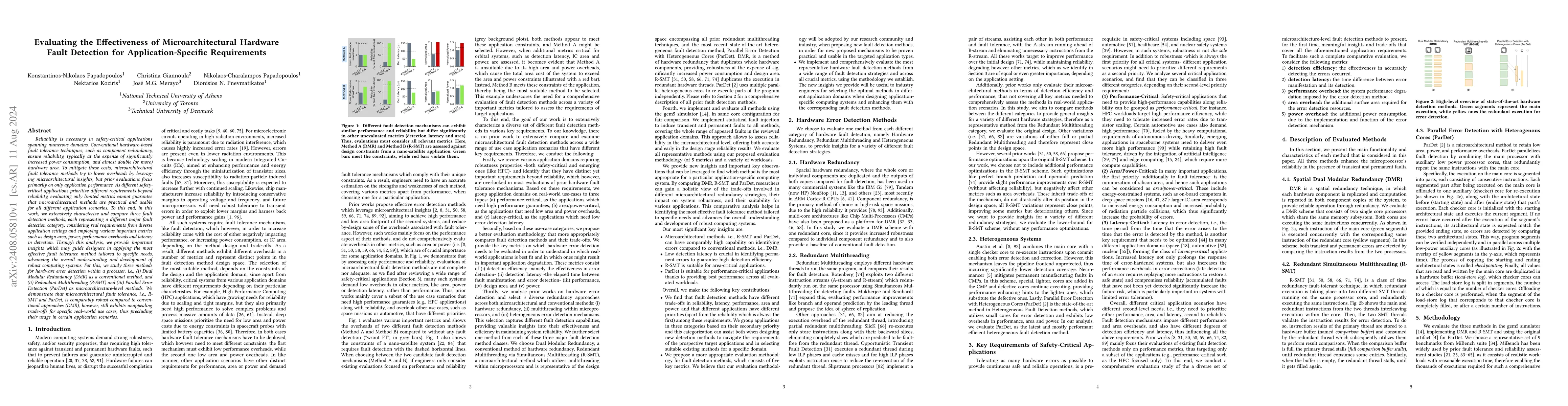 Thumbnail for Evaluating the Effectiveness of Microarchitectural Hardware Fault
  Detection for Application-Specific Requirements