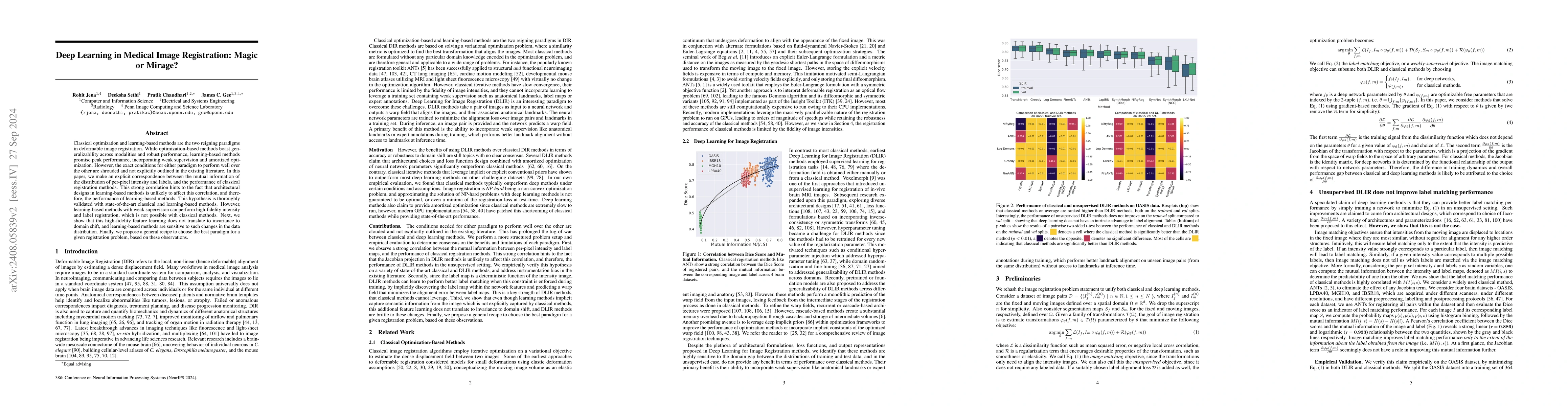 Thumbnail for Deep Learning in Medical Image Registration: Magic or Mirage?