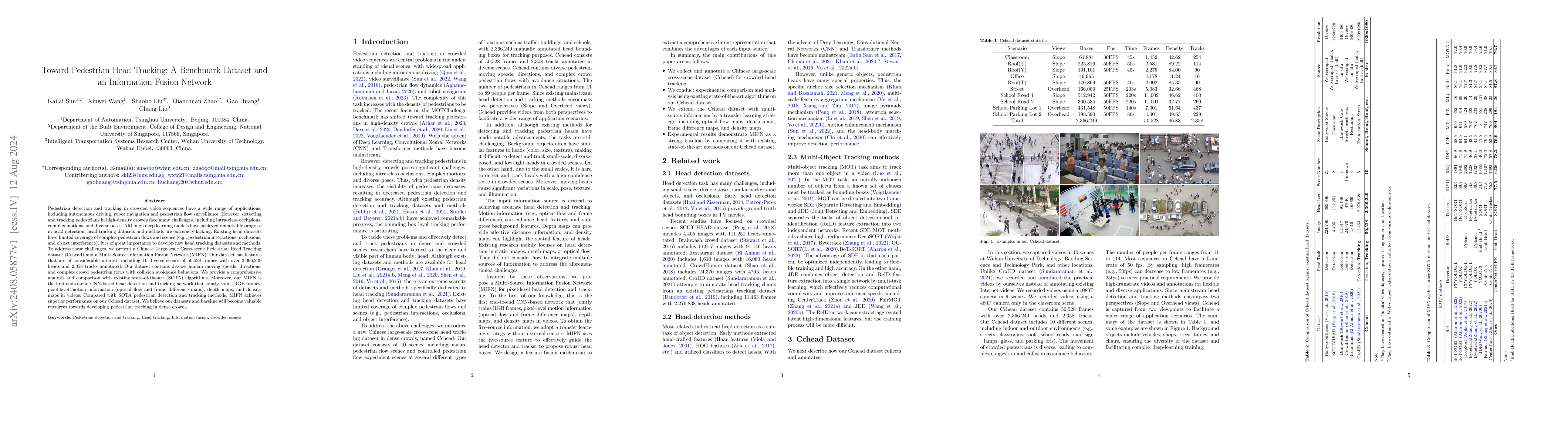 Thumbnail for Toward Pedestrian Head Tracking: A Benchmark Dataset and an Information
  Fusion Network