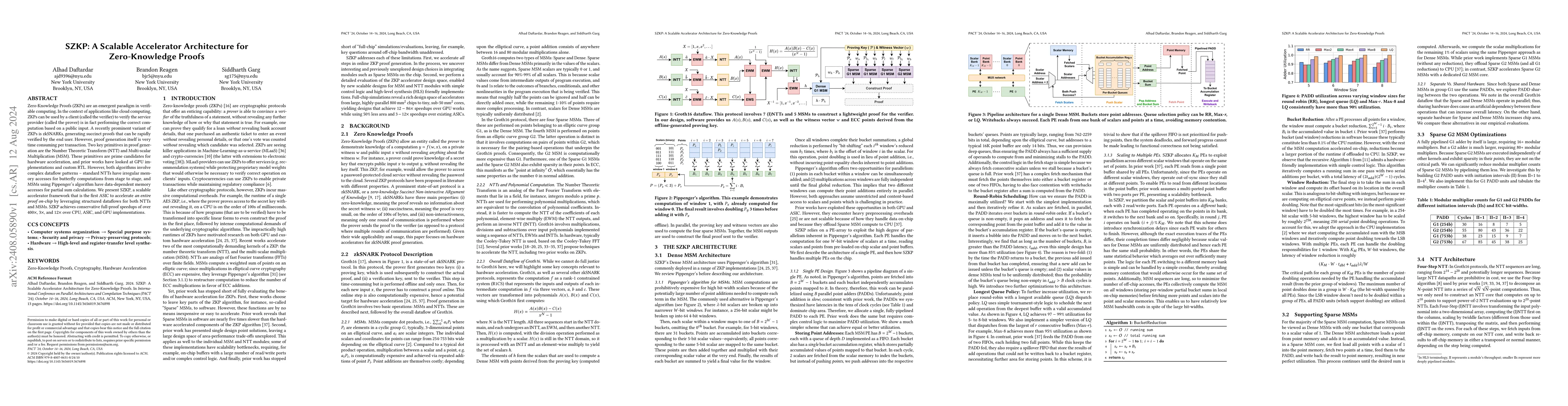 Thumbnail for SZKP: A Scalable Accelerator Architecture for Zero-Knowledge Proofs
