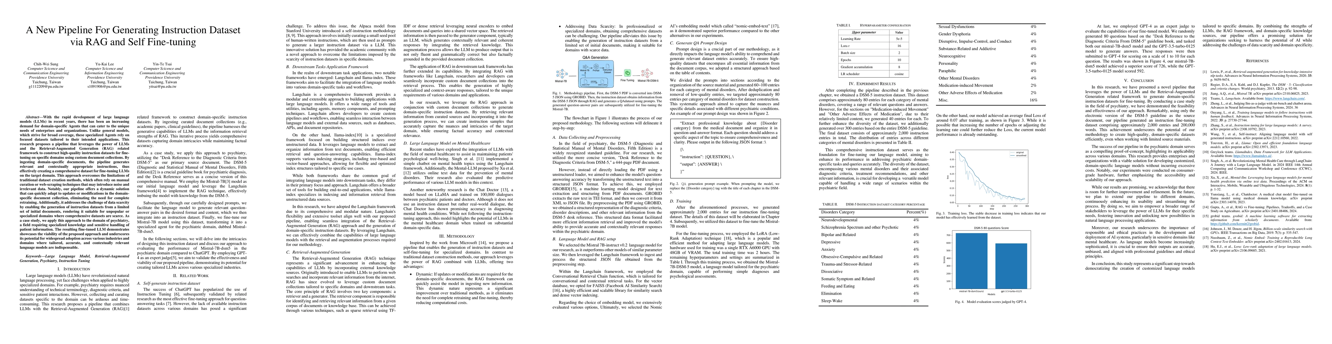 Thumbnail for A New Pipeline For Generating Instruction Dataset via RAG and Self
  Fine-Tuning