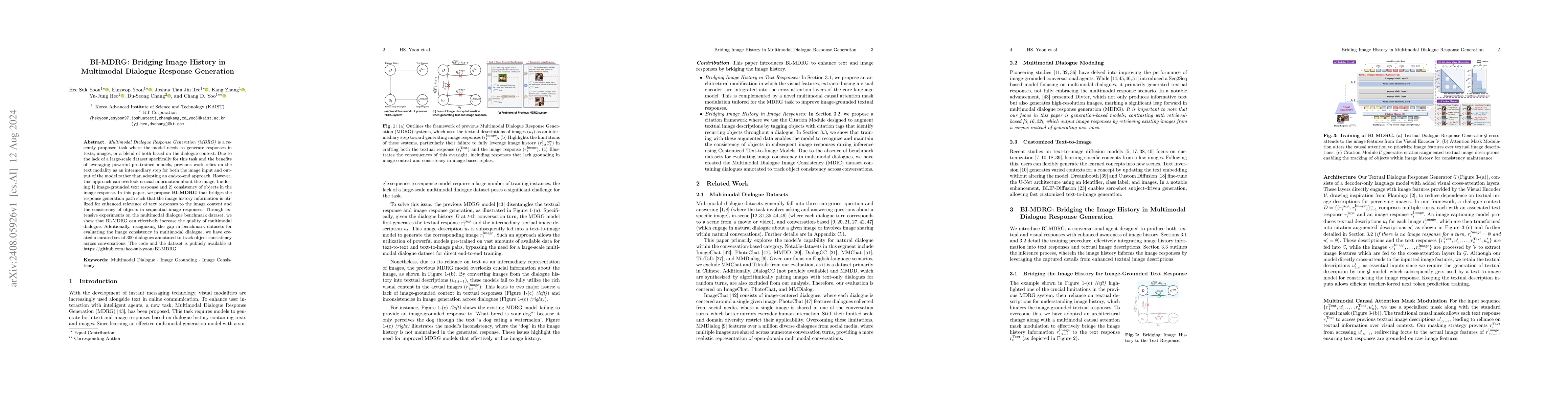 Thumbnail for BI-MDRG: Bridging Image History in Multimodal Dialogue Response
  Generation