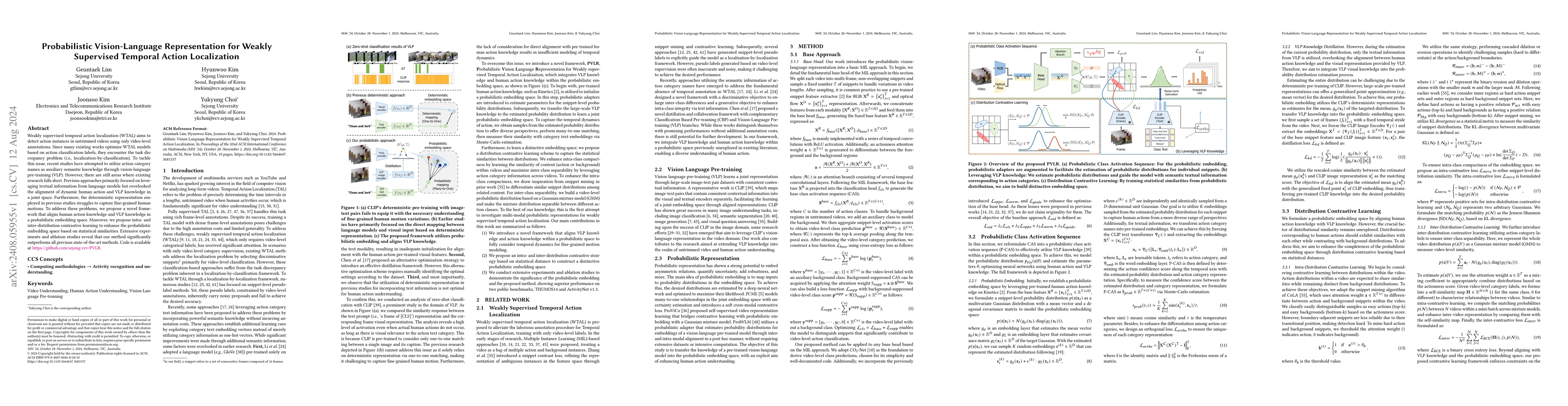 Thumbnail for Probabilistic Vision-Language Representation for Weakly Supervised
  Temporal Action Localization