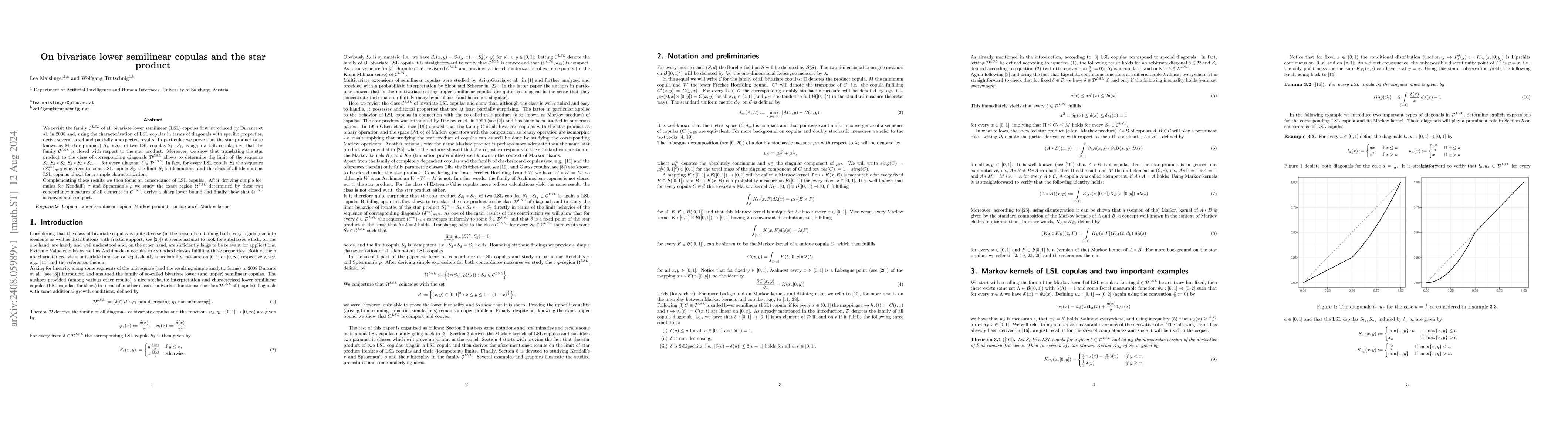 Thumbnail for On bivariate lower semilinear copulas and the star product