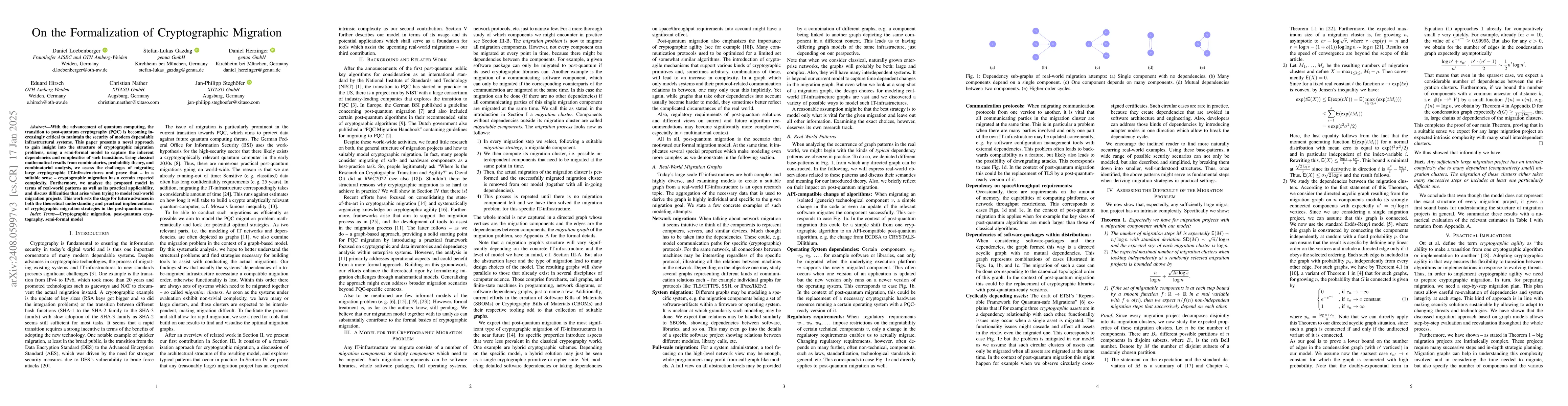Thumbnail for Formalizing the Cryptographic Migration Problem
