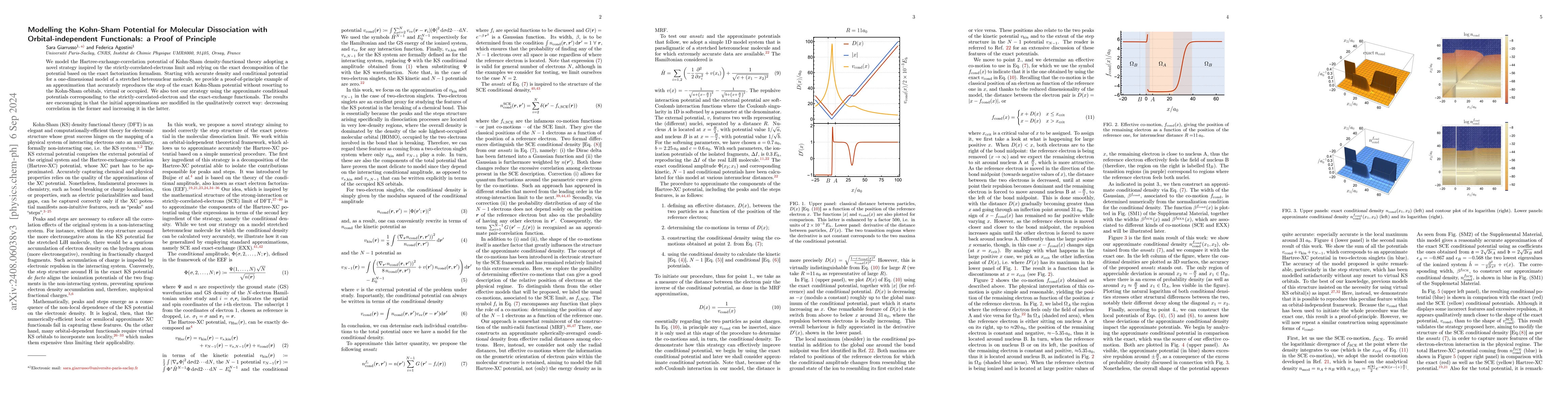 Thumbnail for Modelling the Kohn-Sham potential for molecular dissociation with
  orbital-independent functionals: a proof of principle