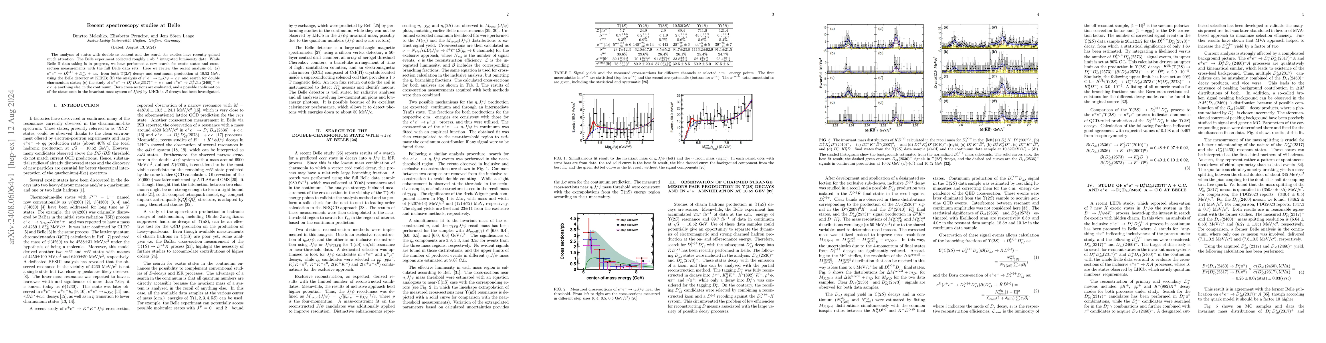 Thumbnail for Recent spectroscopy studies at Belle