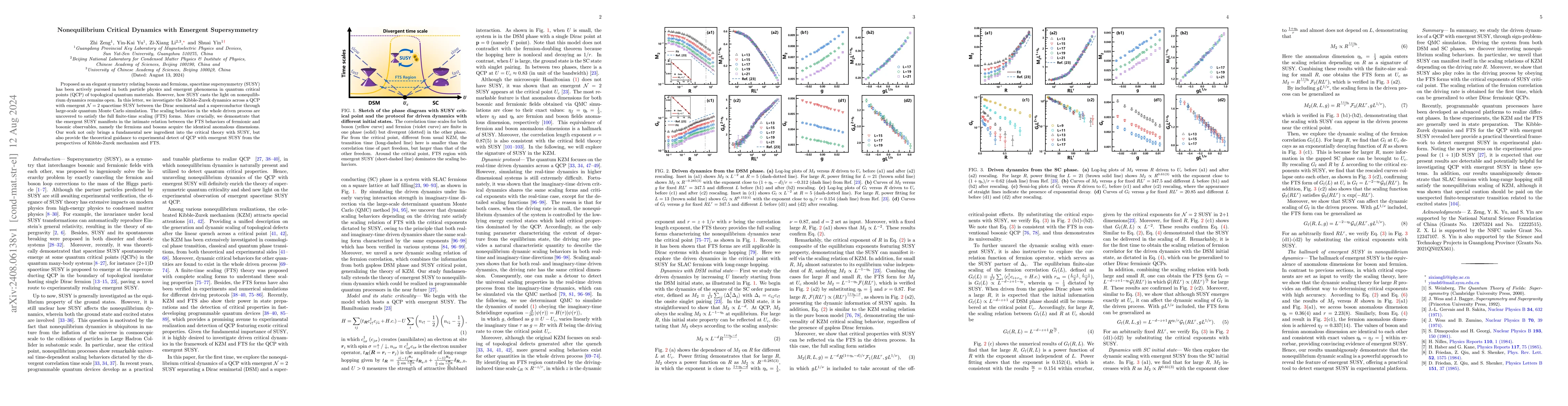 Thumbnail for Nonequilibrium Critical Dynamics with Emergent Supersymmetry