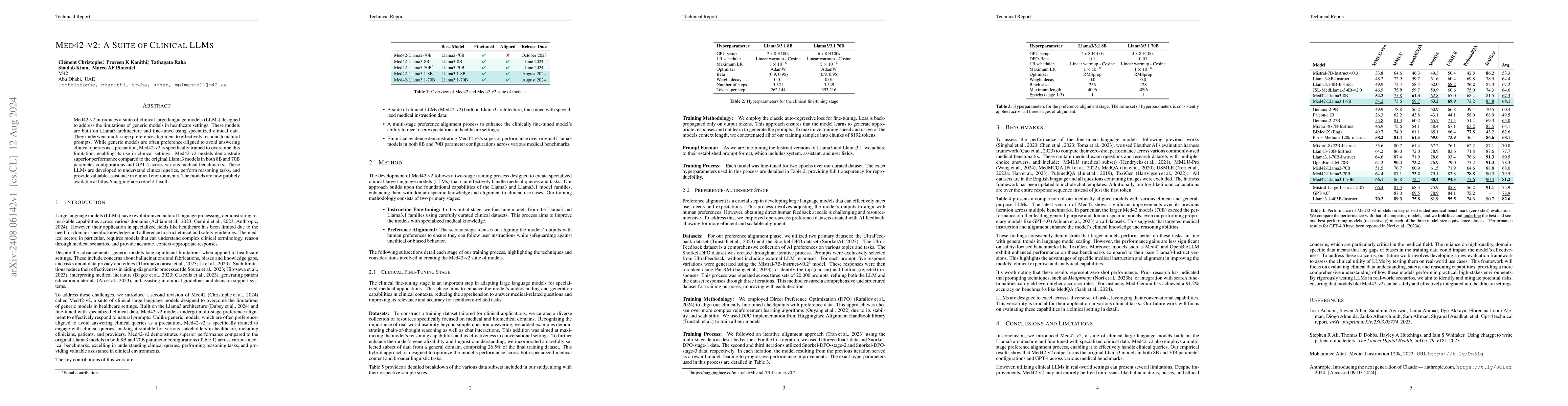 Thumbnail for Med42-v2: A Suite of Clinical LLMs