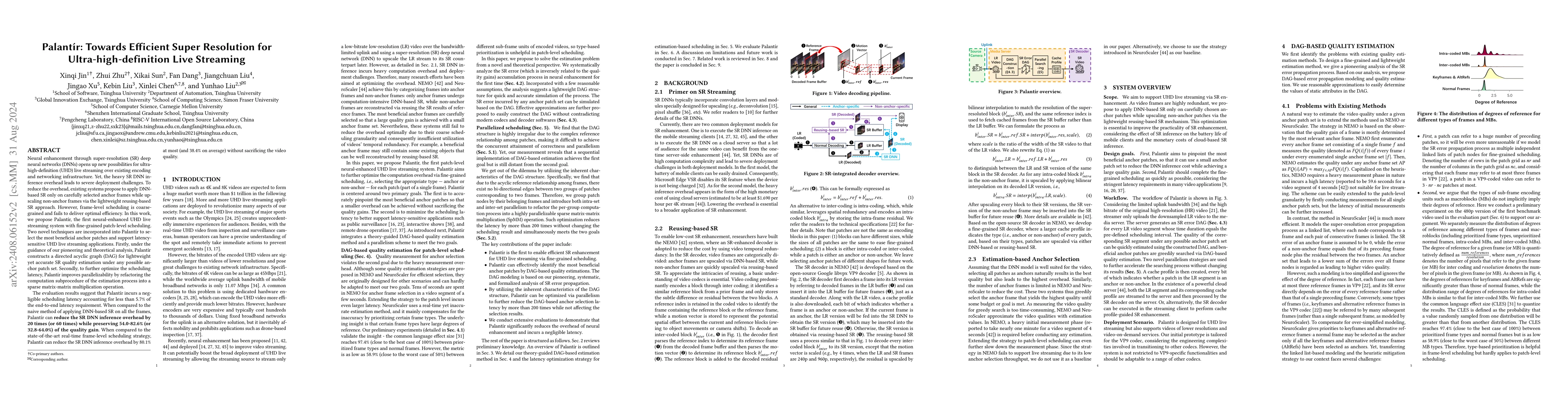 Thumbnail for Palantir: Towards Efficient Super Resolution for Ultra-high-definition
  Live Streaming