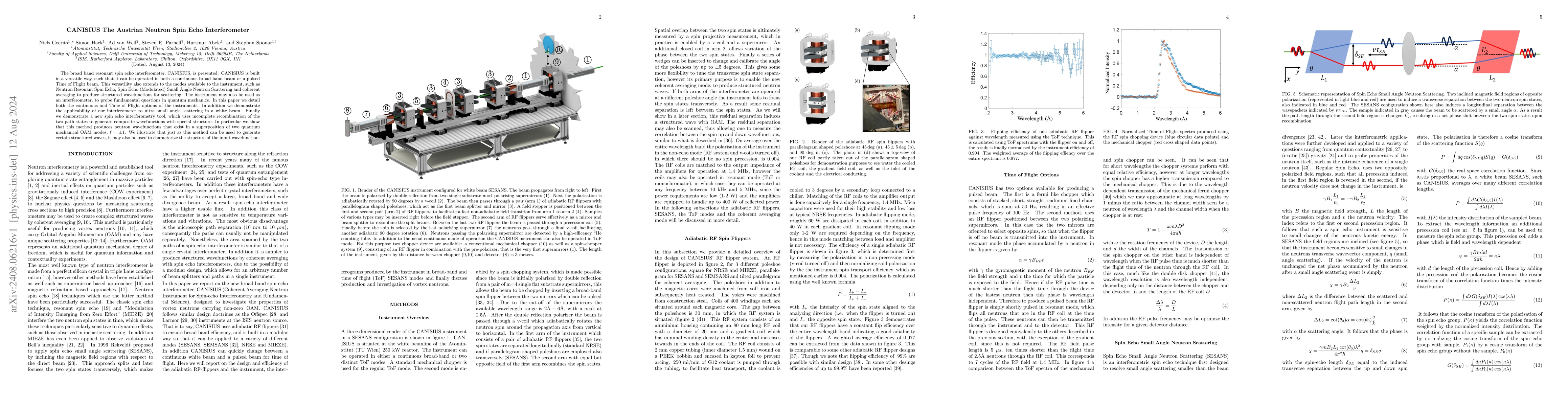 Thumbnail for CANISIUS The Austrian Neutron Spin Echo Interferometer