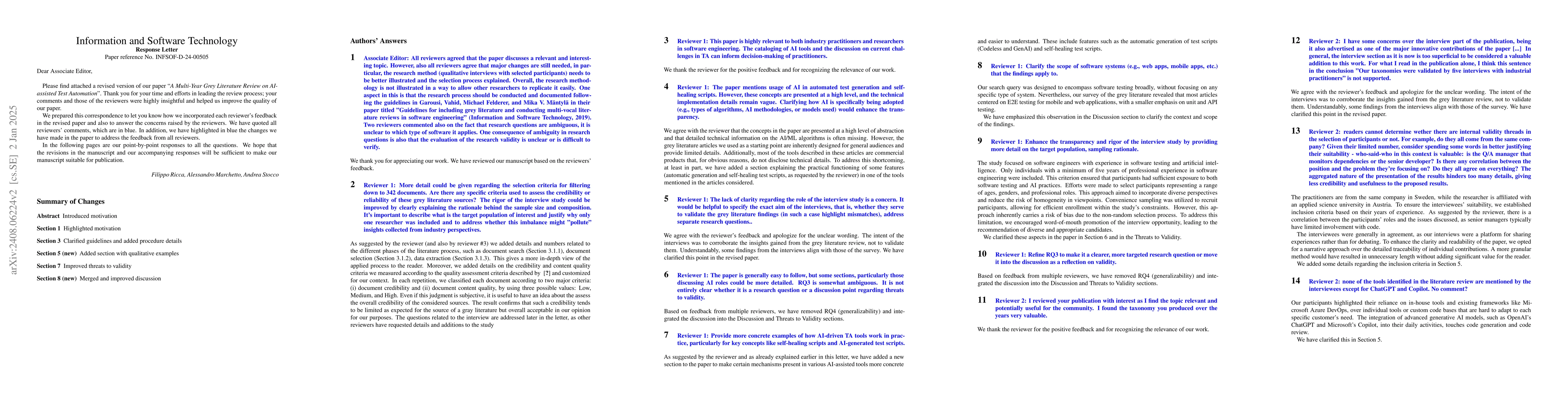 Thumbnail for A Multi-Year Grey Literature Review on AI-assisted Test Automation