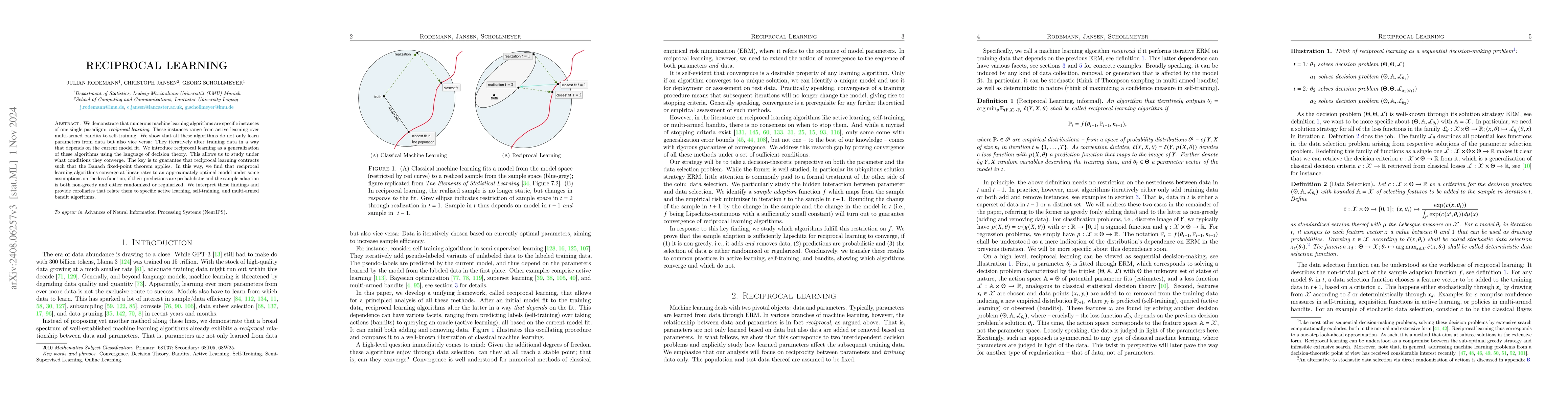 Thumbnail for Reciprocal Learning