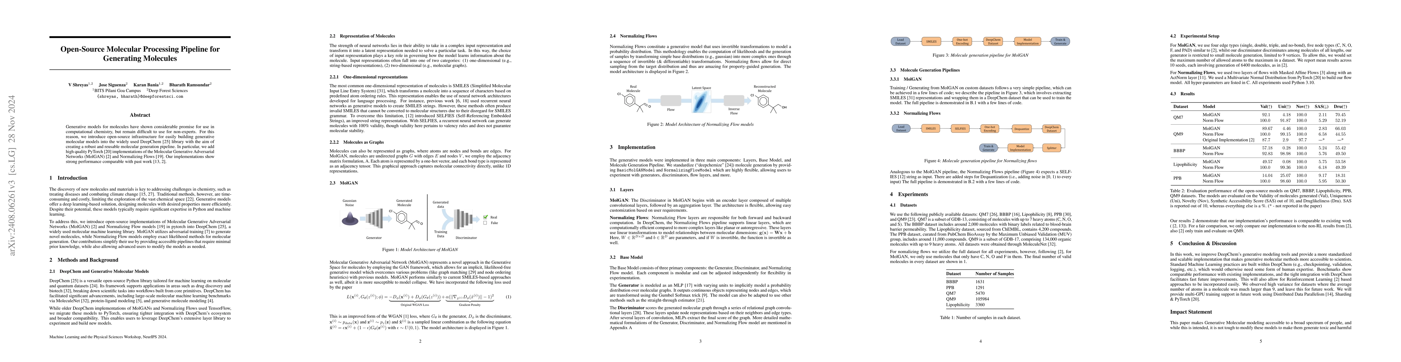 Thumbnail for Open-Source Molecular Processing Pipeline for Generating Molecules