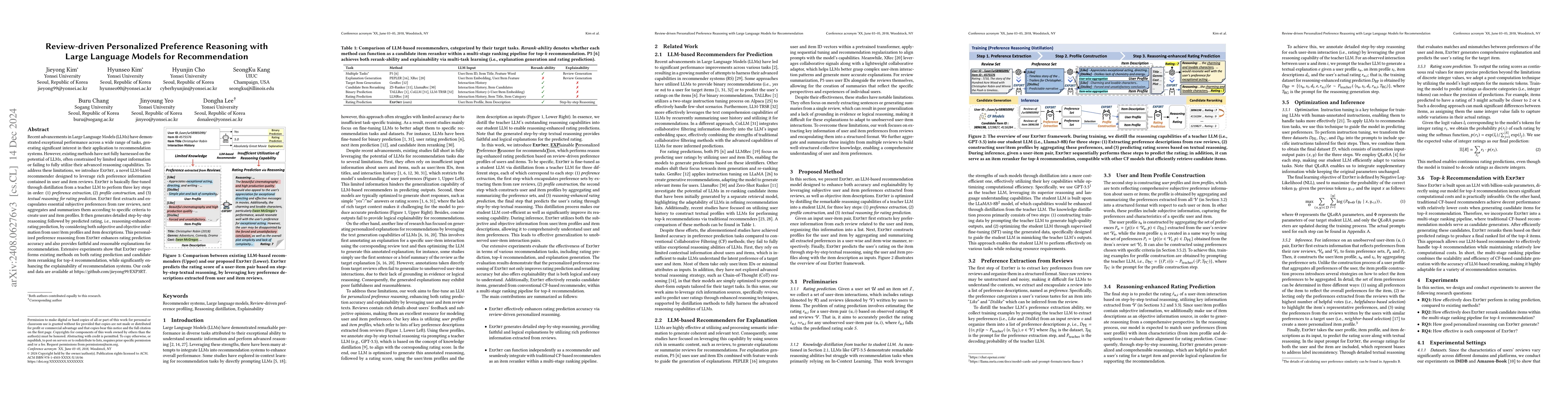 Thumbnail for Review-driven Personalized Preference Reasoning with Large Language
  Models for Recommendation