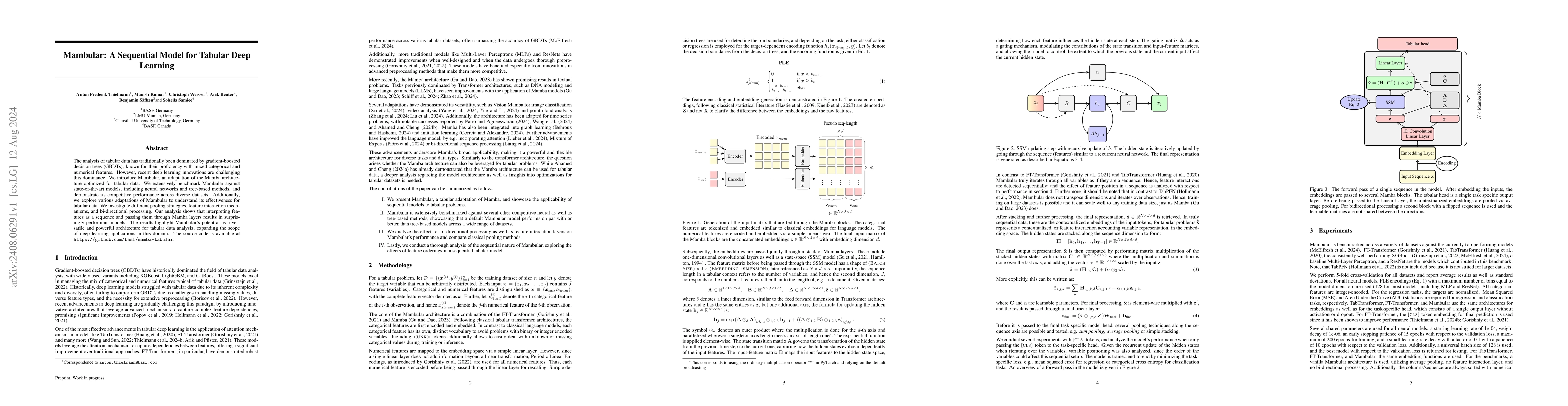 Thumbnail for Mambular: A Sequential Model for Tabular Deep Learning