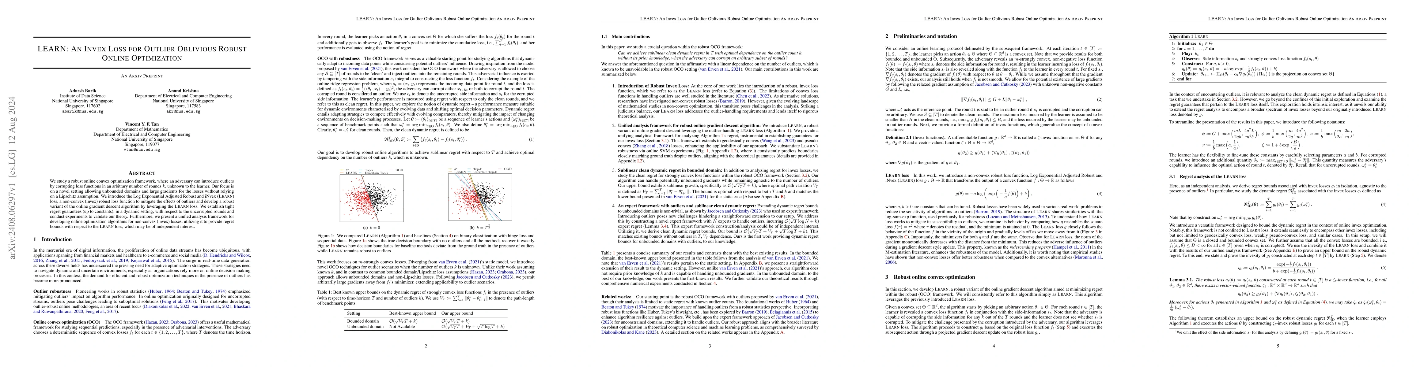 Thumbnail for LEARN: An Invex Loss for Outlier Oblivious Robust Online Optimization