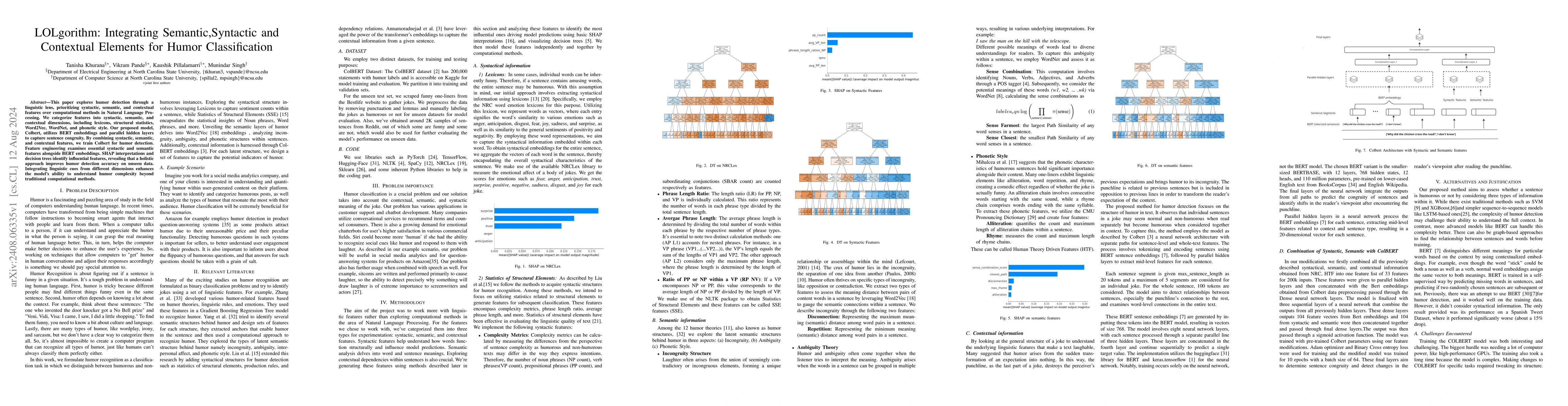 Thumbnail for LOLgorithm: Integrating Semantic,Syntactic and Contextual Elements for
  Humor Classification