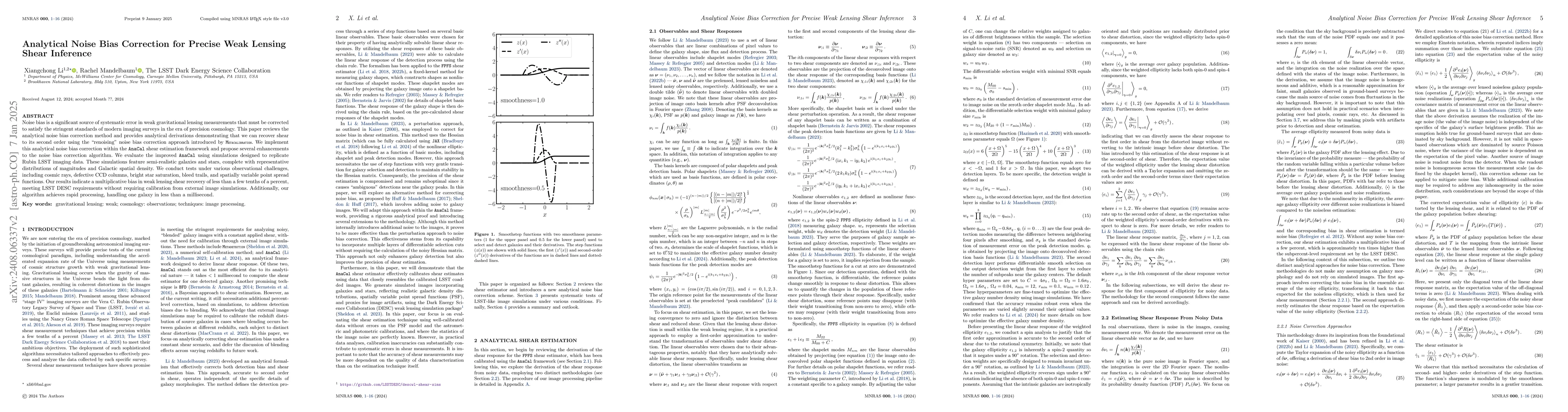 Thumbnail for Analytical Weak Lensing Shear Inference for Precision Cosmology