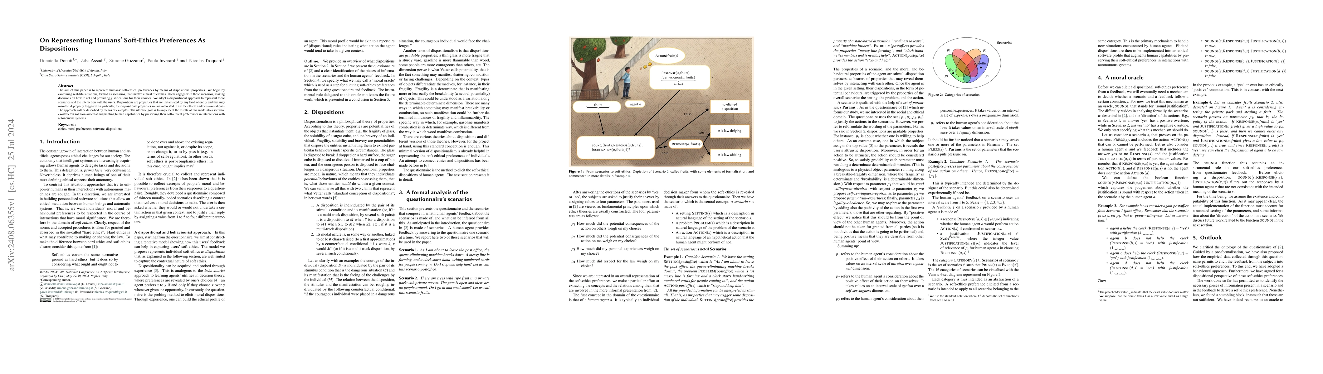 Thumbnail for On Representing Humans' Soft-Ethics Preferences As Dispositions
