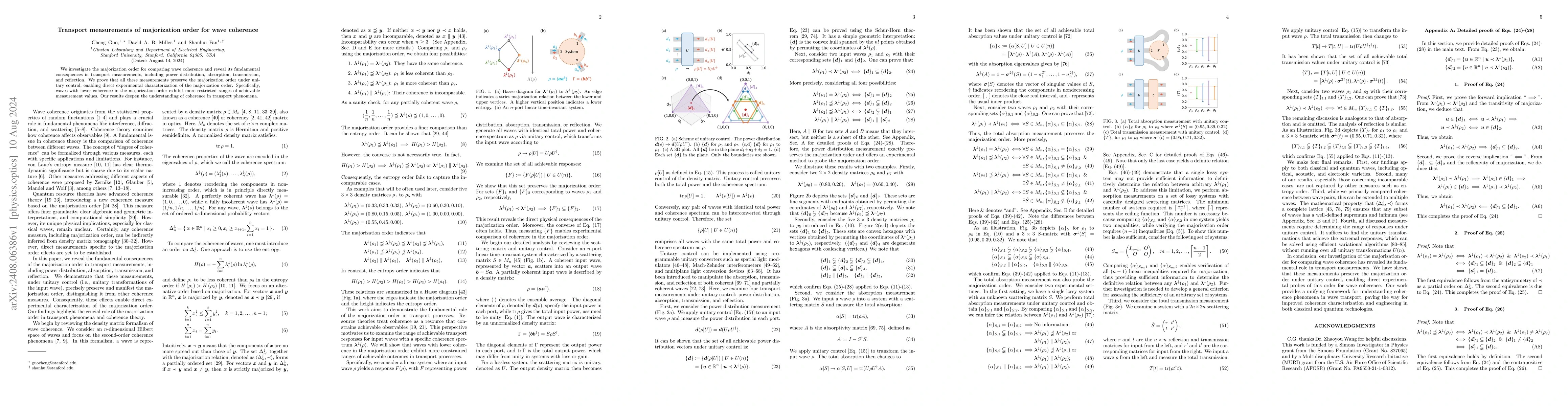 Thumbnail for Transport measurements of majorization order for wave coherence