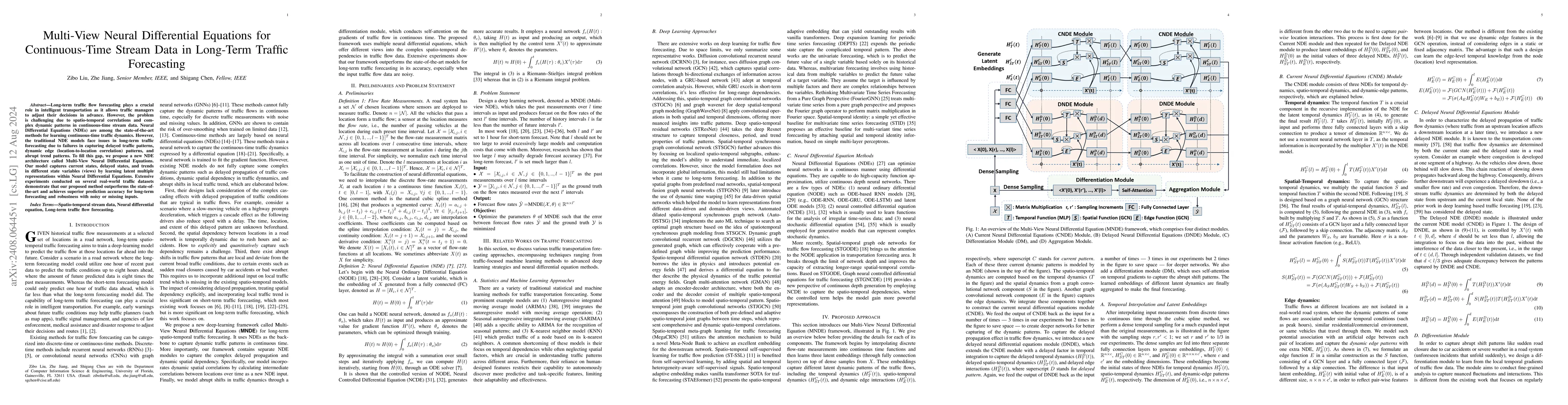 Thumbnail for Multi-View Neural Differential Equations for Continuous-Time Stream Data
  in Long-Term Traffic Forecasting