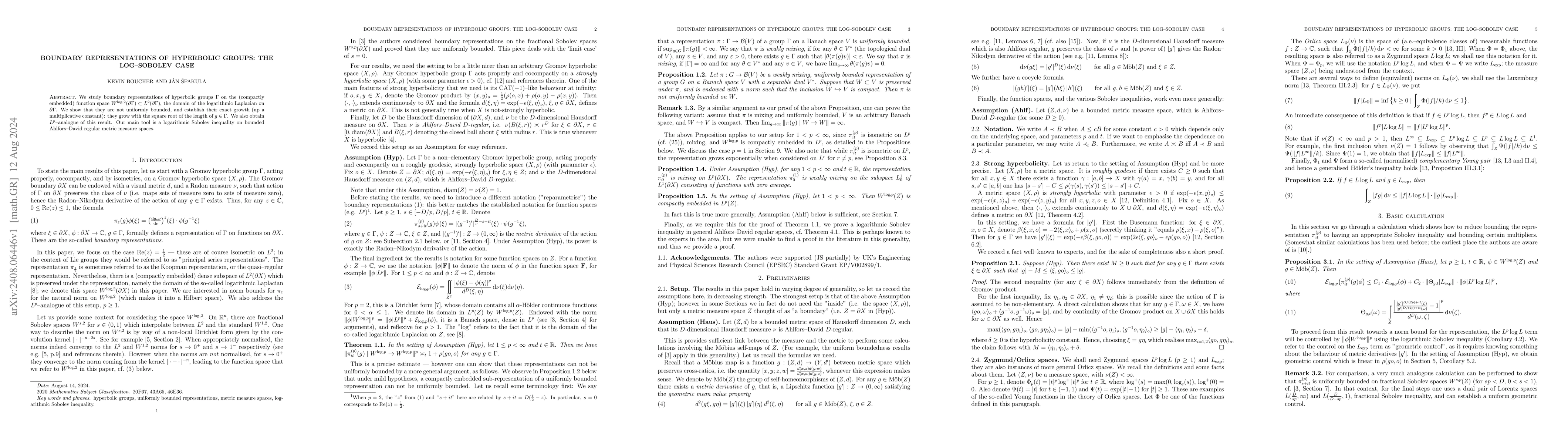 Thumbnail for Boundary representations of hyperbolic groups: the log-Sobolev case