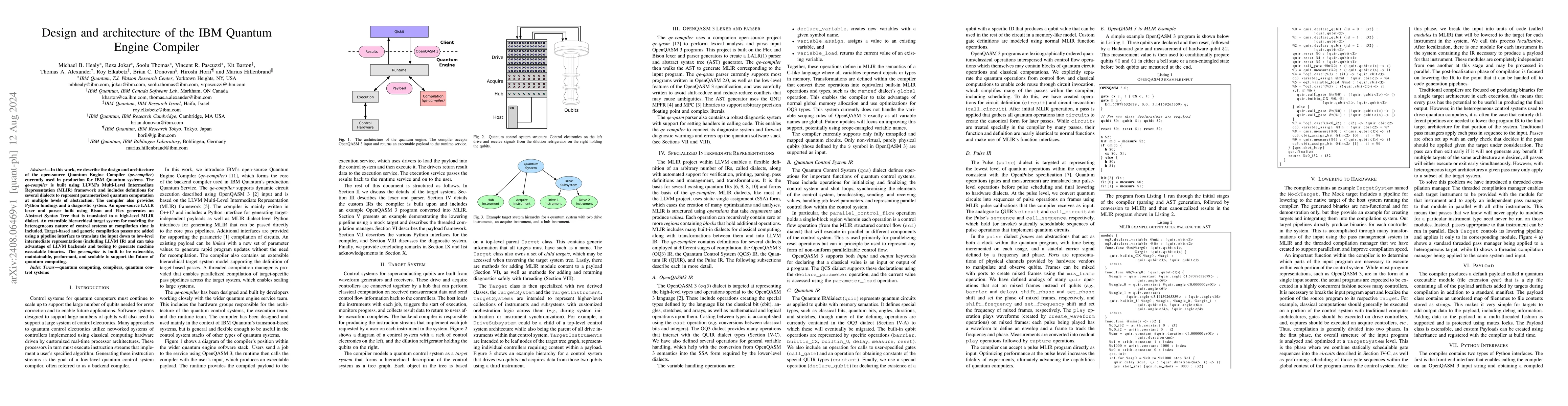 Thumbnail for Design and architecture of the IBM Quantum Engine Compiler