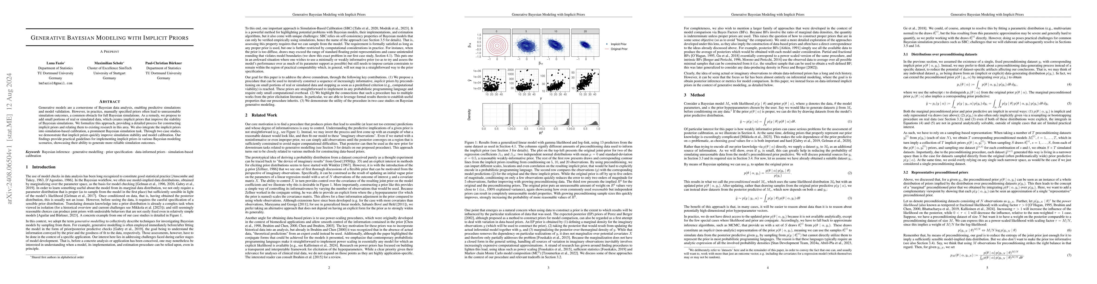 Thumbnail for Generative Bayesian Modeling with Implicit Priors
