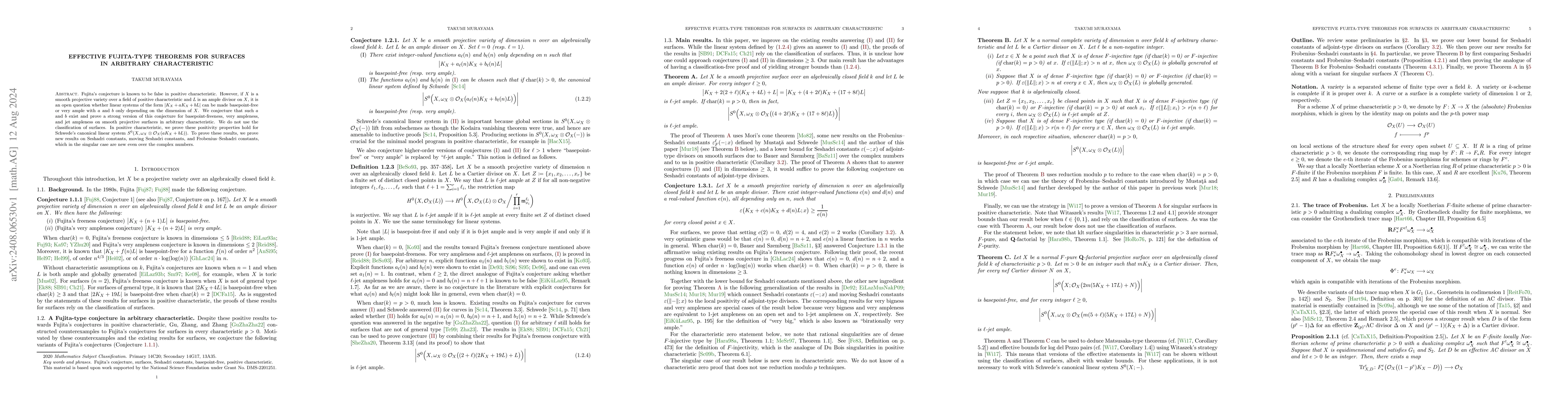 Thumbnail for Effective Fujita-type theorems for surfaces in arbitrary characteristic