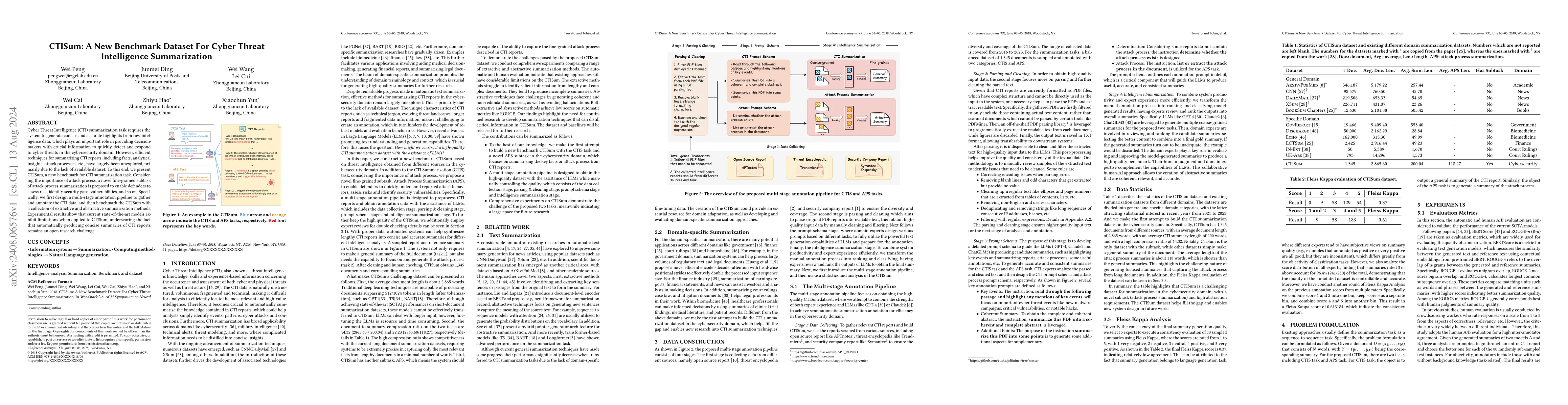 Thumbnail for CTISum: A New Benchmark Dataset For Cyber Threat Intelligence
  Summarization