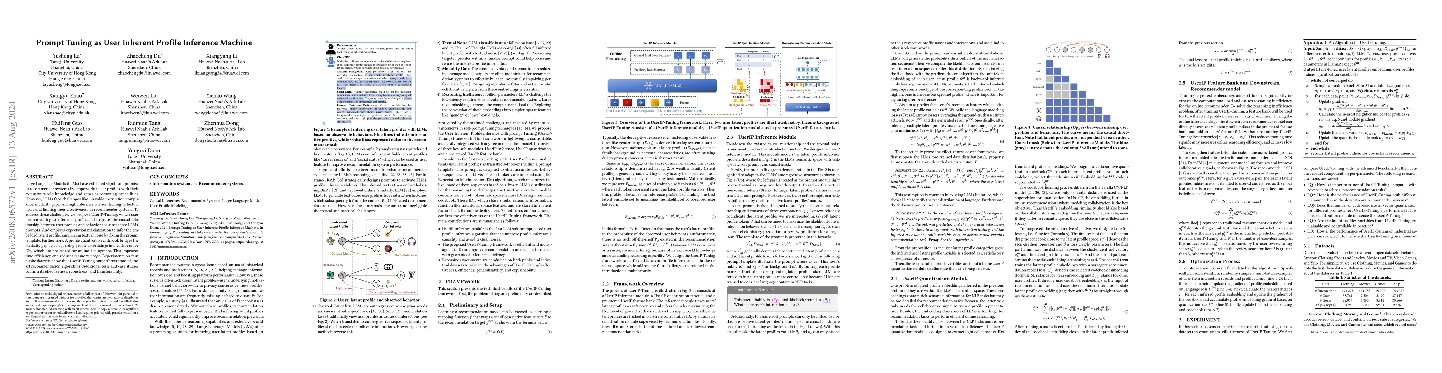 Thumbnail for Prompt Tuning as User Inherent Profile Inference Machine