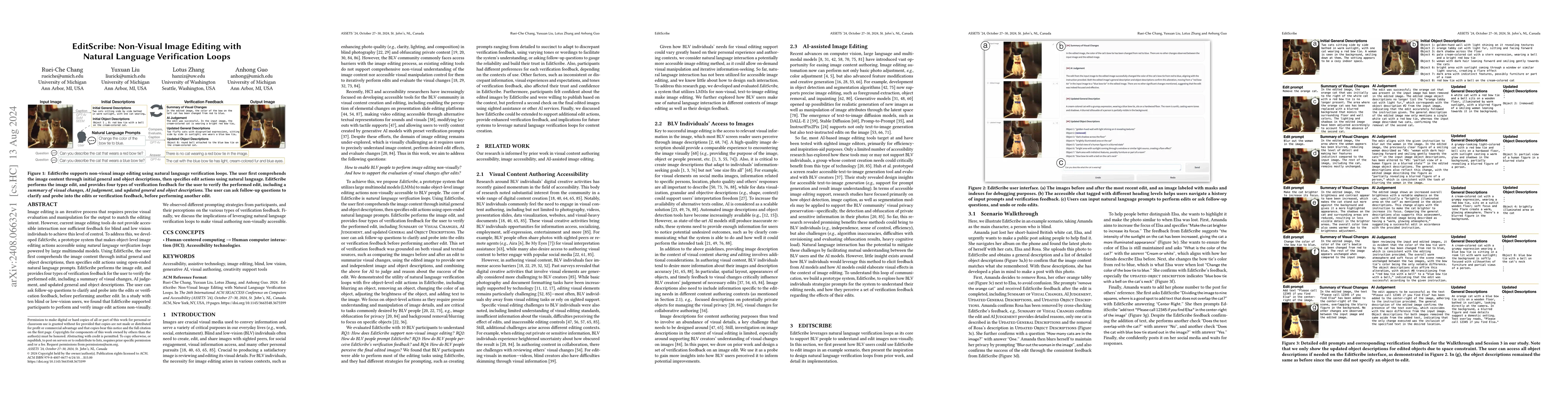 Thumbnail for EditScribe: Non-Visual Image Editing with Natural Language Verification
  Loops