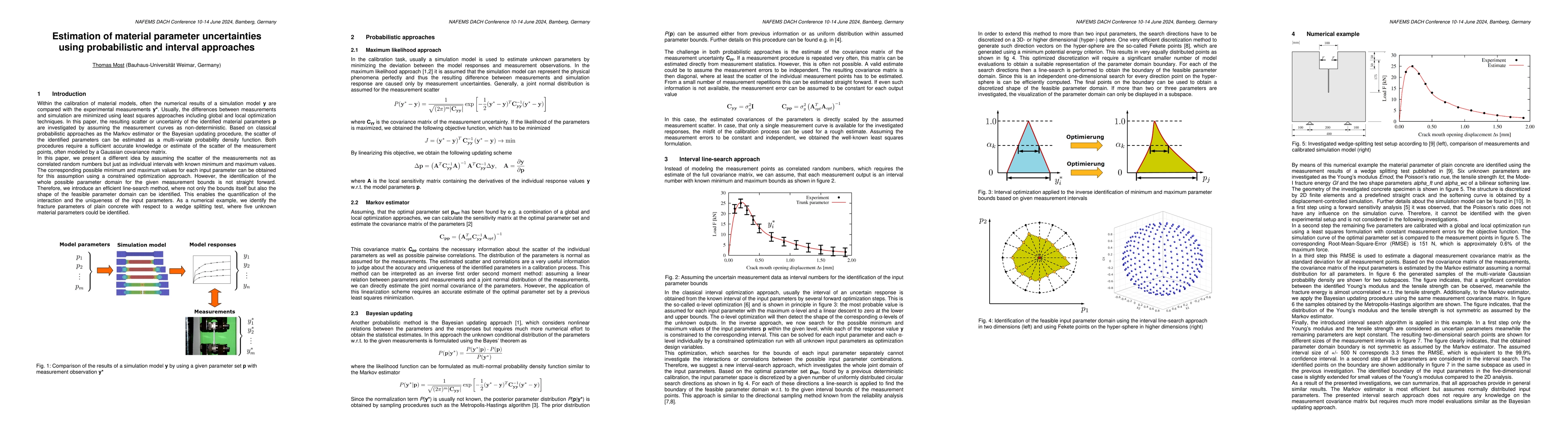 Thumbnail for Estimation of material parameter uncertainties using probabilistic and
  interval approaches