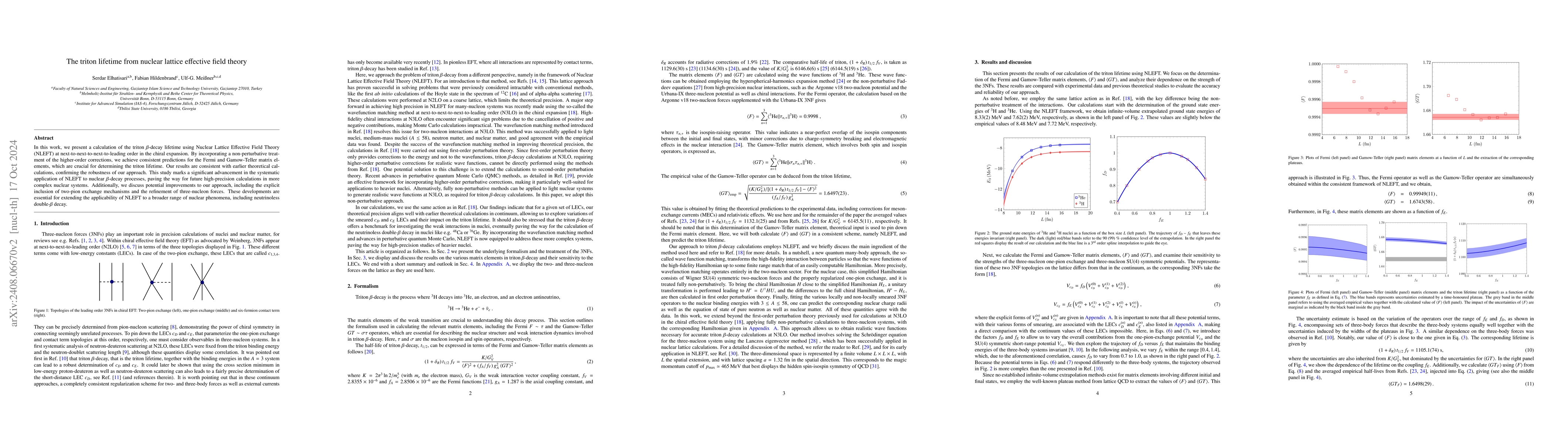Thumbnail for The triton lifetime from nuclear lattice effective field theory
