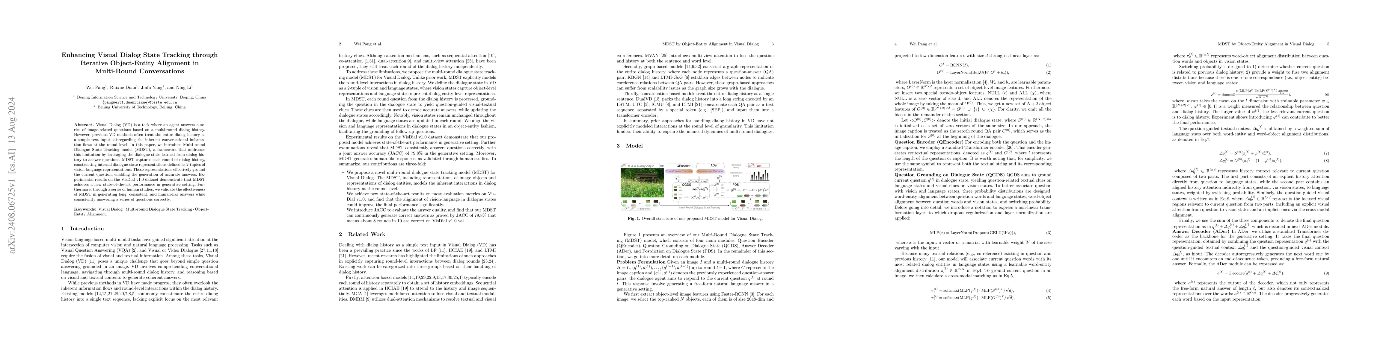 Thumbnail for Enhancing Visual Dialog State Tracking through Iterative Object-Entity
  Alignment in Multi-Round Conversations