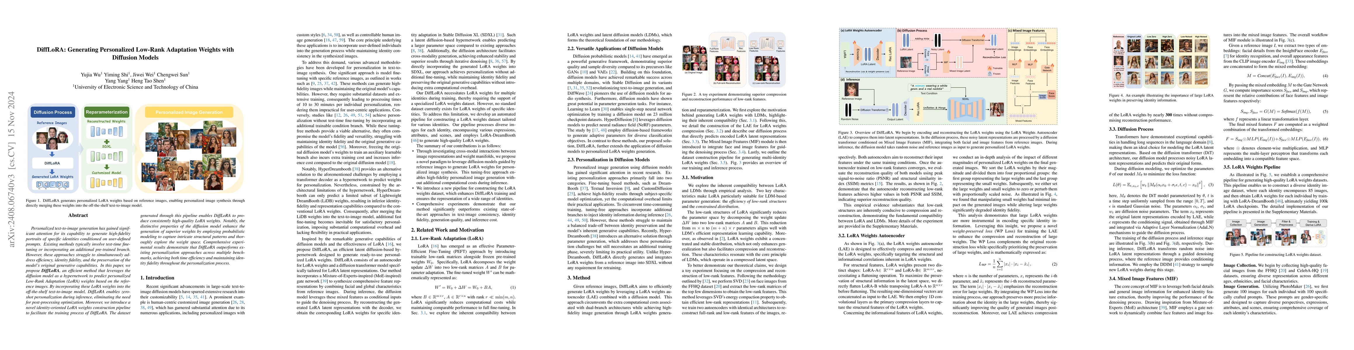 Thumbnail for DiffLoRA: Generating Personalized Low-Rank Adaptation Weights with
  Diffusion