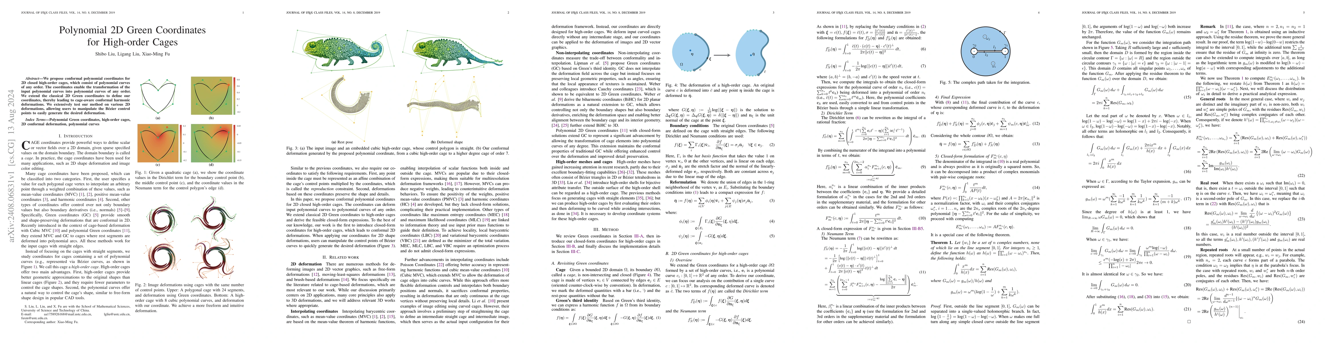 Thumbnail for Polynomial 2D Green Coordinates for High-order Cages