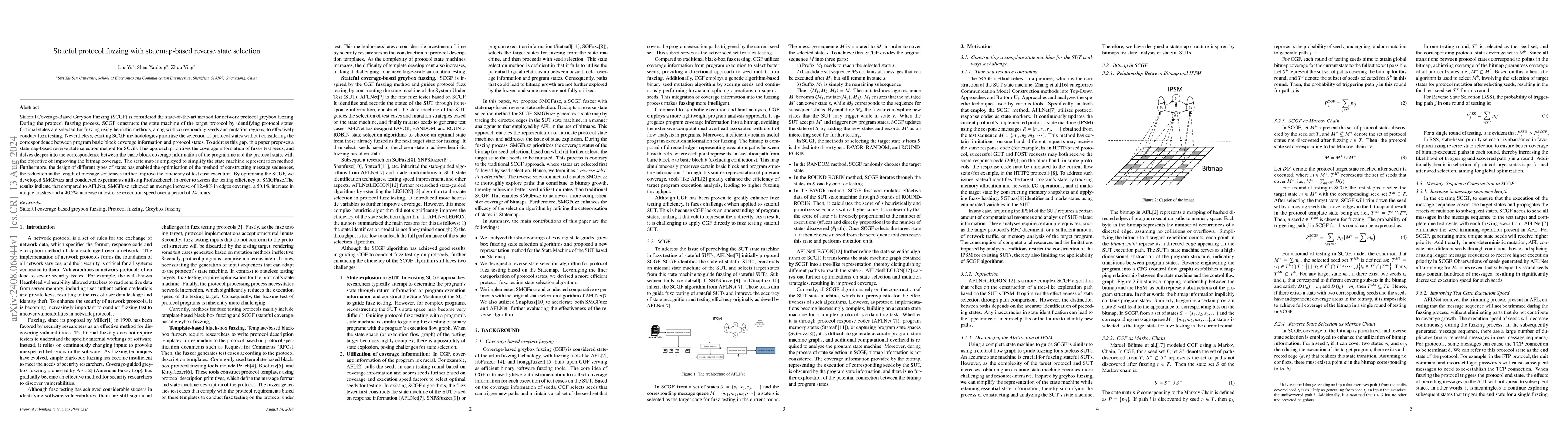 Thumbnail for Stateful protocol fuzzing with statemap-based reverse state selection