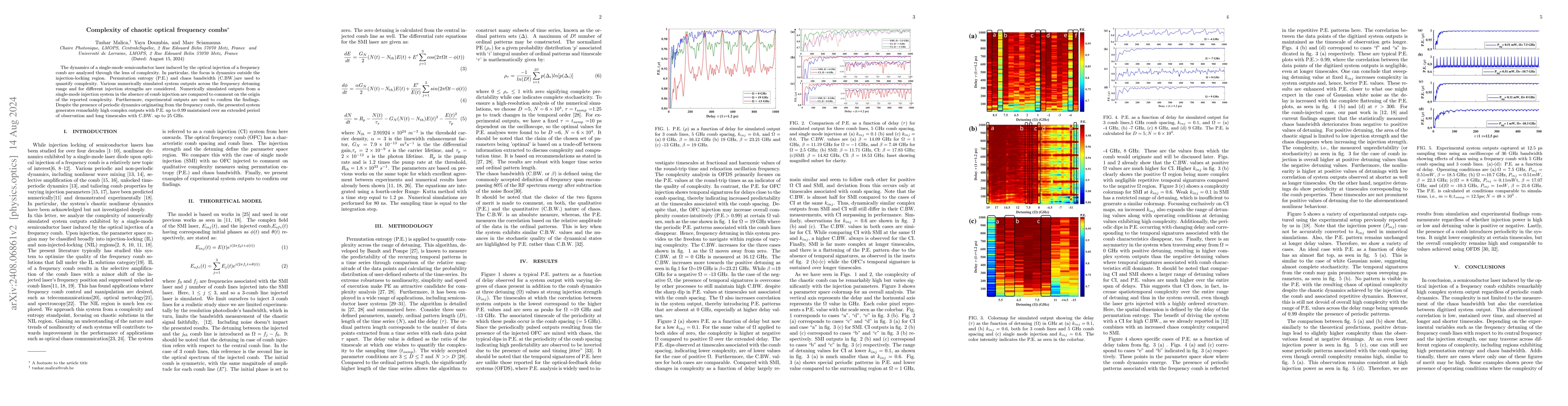Thumbnail for Complexity of chaotic optical frequency combs