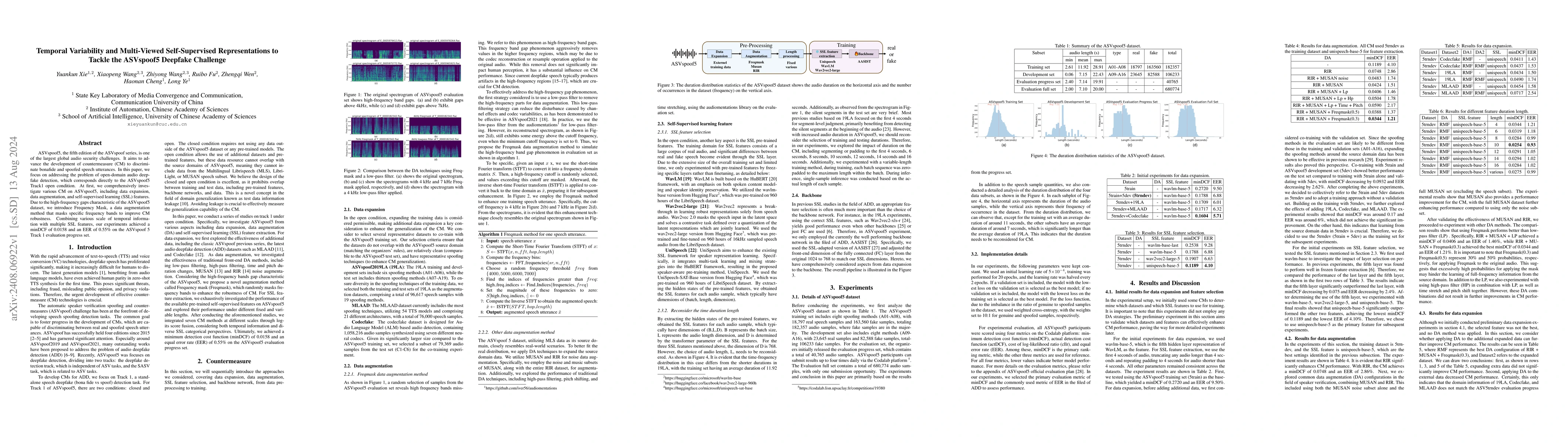 Thumbnail for Temporal Variability and Multi-Viewed Self-Supervised Representations to
  Tackle the ASVspoof5 Deepfake Challenge