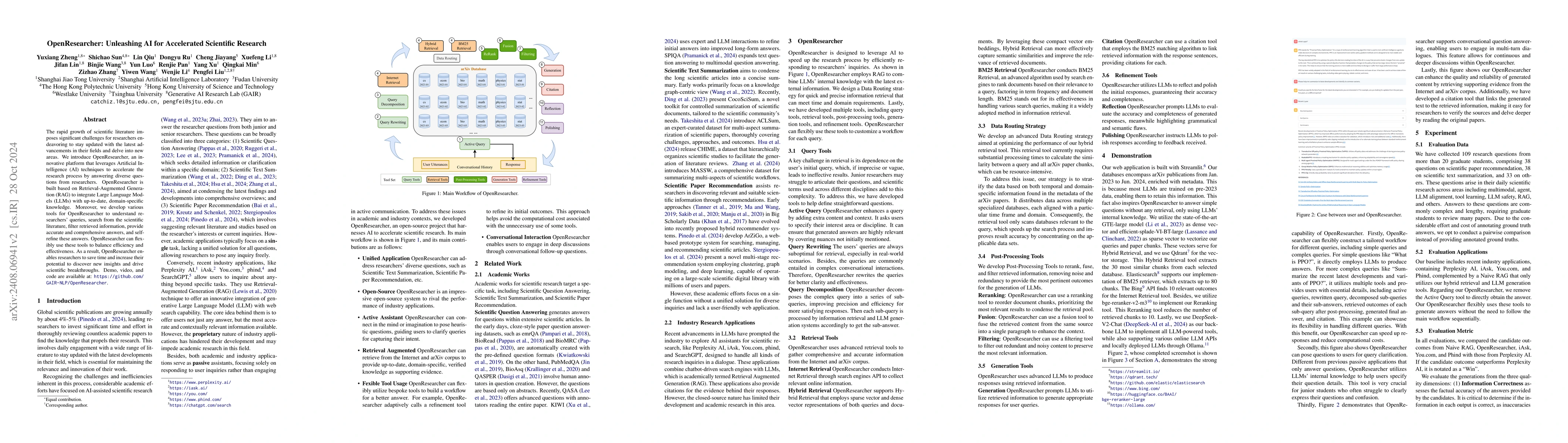 Thumbnail for OpenResearcher: Unleashing AI for Accelerated Scientific Research